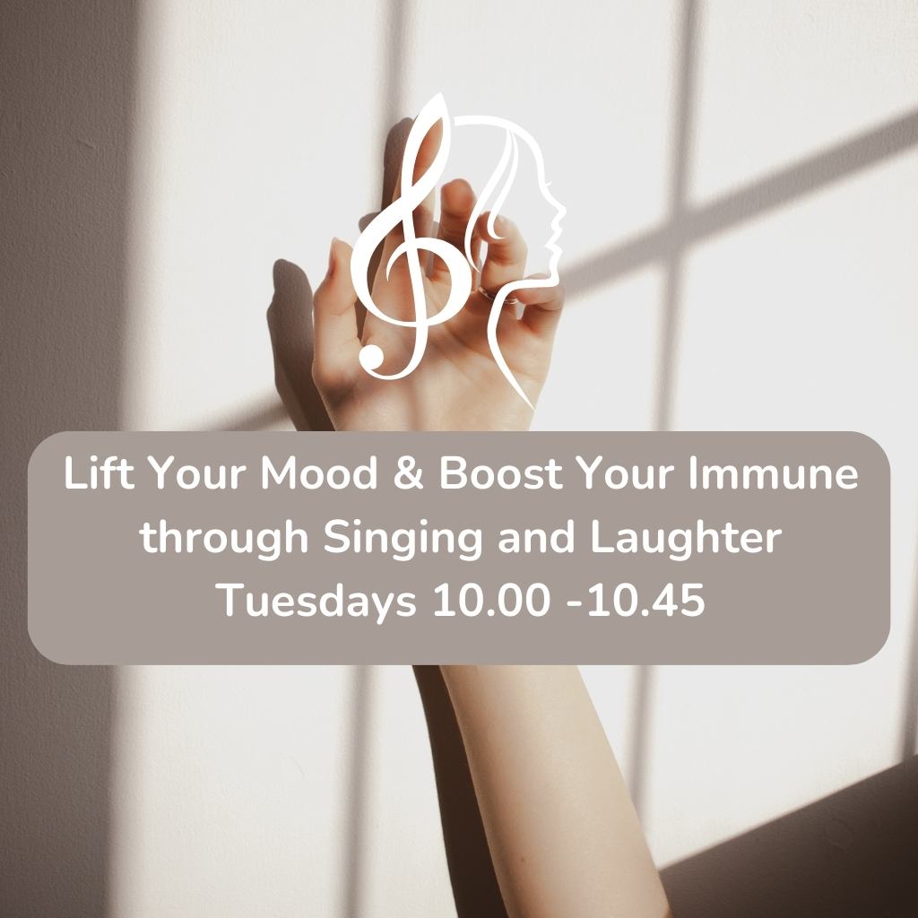 LIFT YOUR MOOD & BOOST YOUR IMMUNE THROUGH SINGING AND LAUGHTER – WITH CHARLOTTE WOODFORD