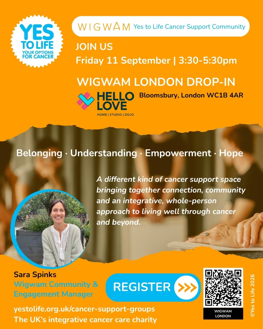 Wigwam Cancer Support - London Drop-In